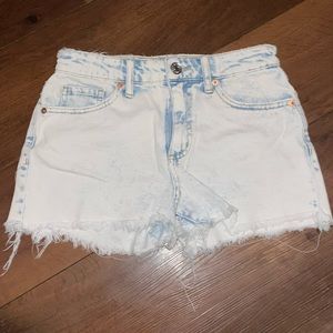 High wasted light blue jeans. Believed to be from Wild and Fable from Target 0